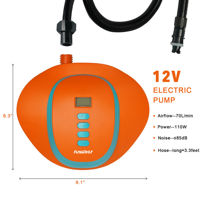 Pompa elettrica ad alta pressione per paddle board - alimentata a batteria