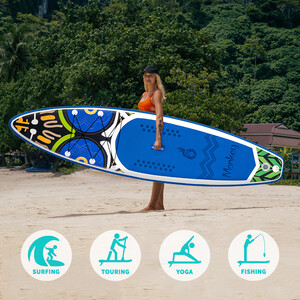 Tavola da surf gonfiabile Paddle Board 11' - Scimmia Blu