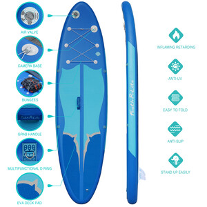 Tavola da surf gonfiabile Paddle Board 11' - Blu