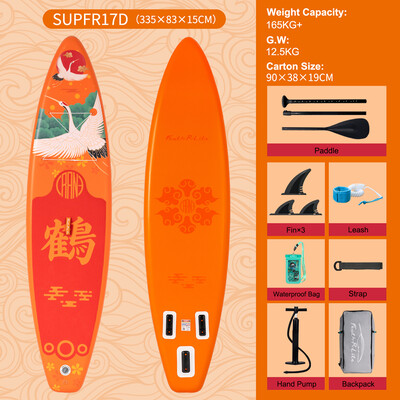 Tavola da surf gonfiabile Paddle Board 11' - Gru Arancione