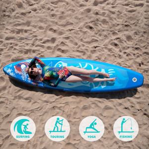 Tavola da surf gonfiabile Paddle Board 11' - Lucky Blu